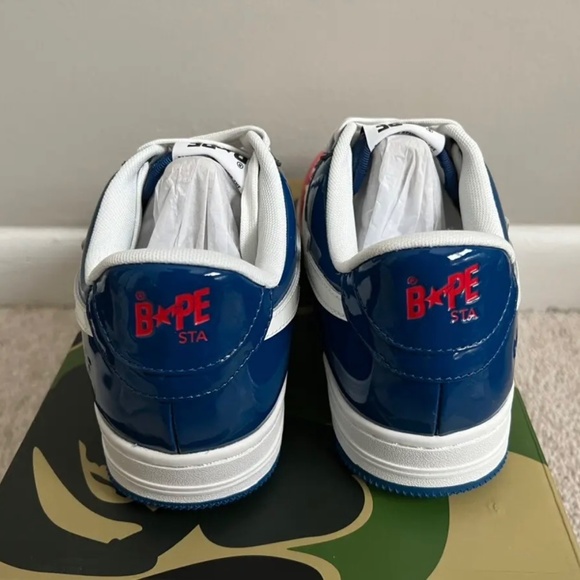 Bathing Ape Red/White/Blue Bape Sta Size 9 - Picture 3 of 4
